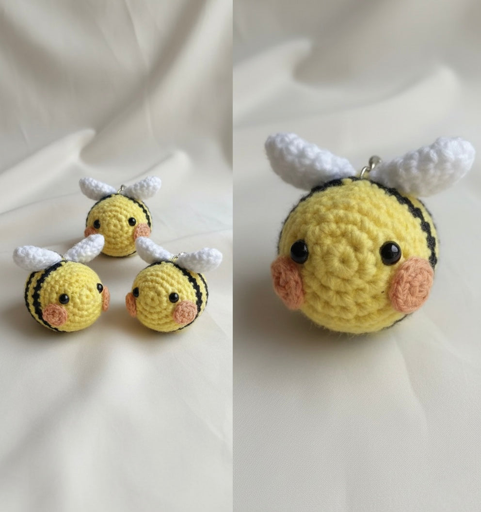 Bee Happy | Set de llaveros 3 piezas