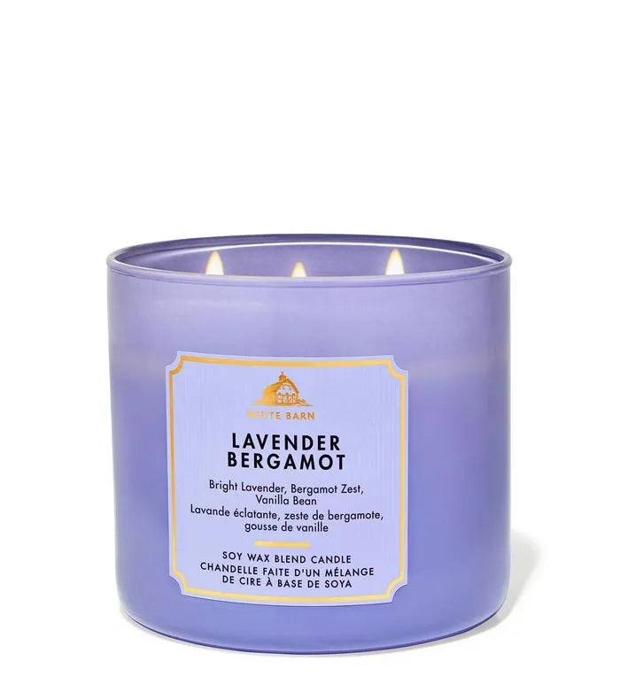 Vela Grande Lavanda Bergamota Bath & Body Works